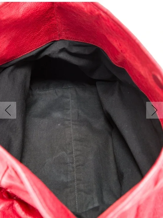 Balenciaga moto city Red Leather Tote Bag with Top Handles - Picture 4 of 4